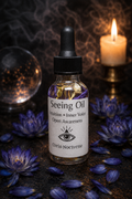 Seeing Oil • Intuition & Psychic Awareness Oil • Third Eye, Divination, Dream Work, Spiritual Insight Ritual Oil