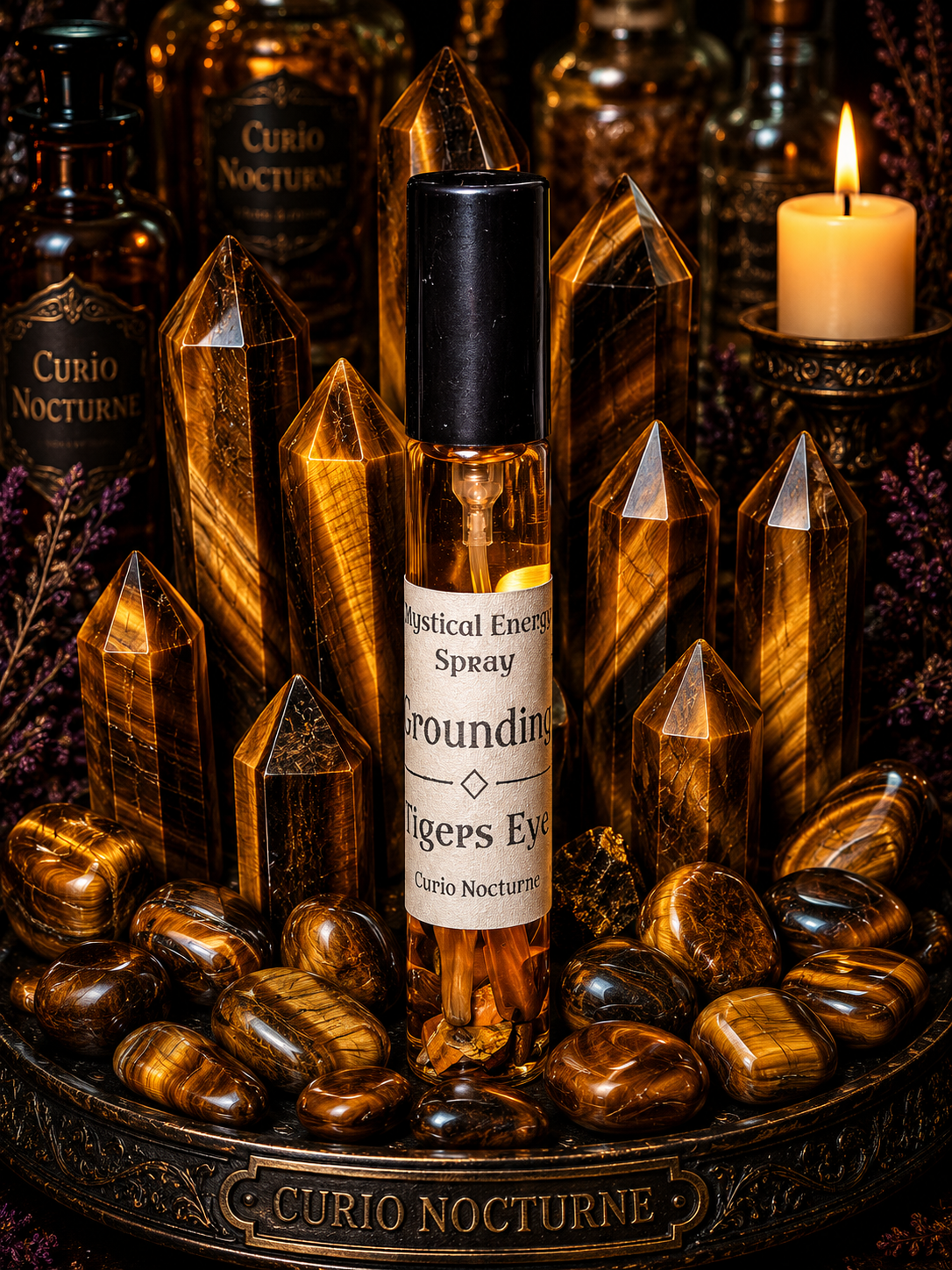 Grounding Crystal Energy Spray
Tiger's Eye • Grounding • Stability • Confidence