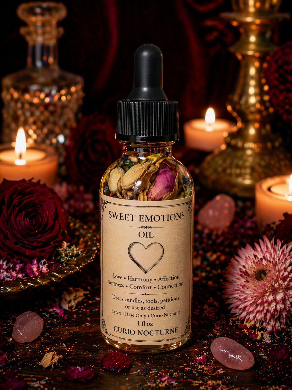 Sweet Emotions Oil • Emotional Healing, Kindness & Gentle Treatment, Love, Peace, Soften Energy, Self Love, Intention Oil