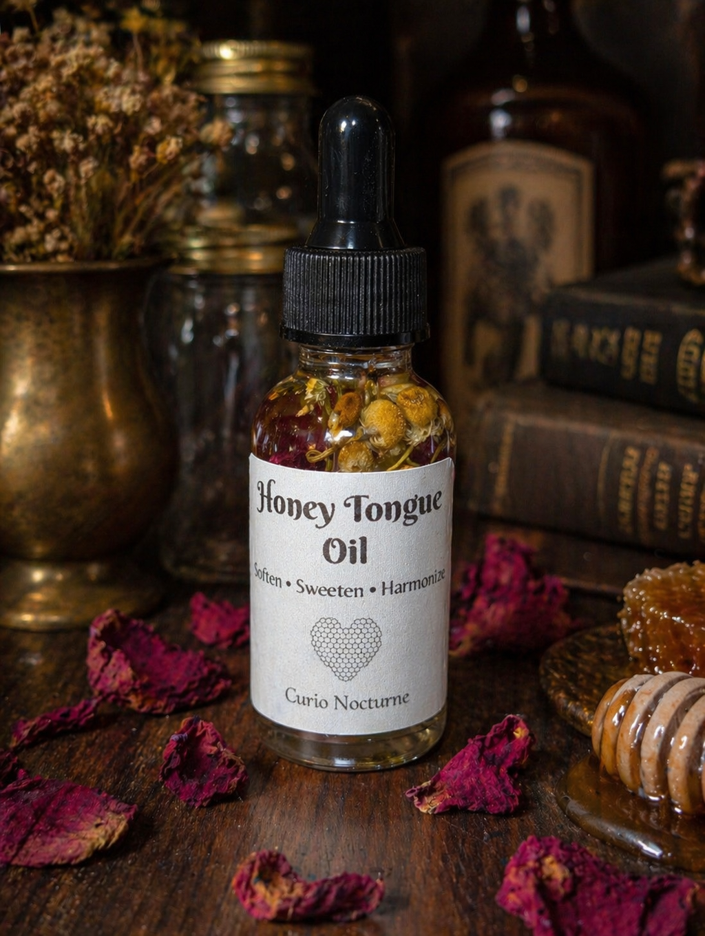 Honey Tongue Oil • Sweeten Communication, Influence Words, Relationship Harmony Oil, Persuasion & Kind Speech Ritual Oil
