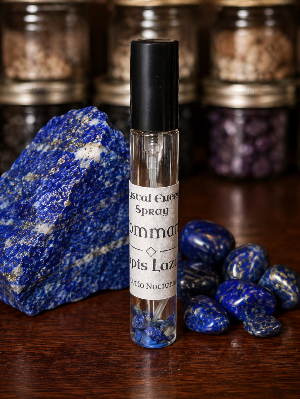Command • Lapis Lazuli • Crystal Energy Spray
 • Authority • Confidence • Leadership