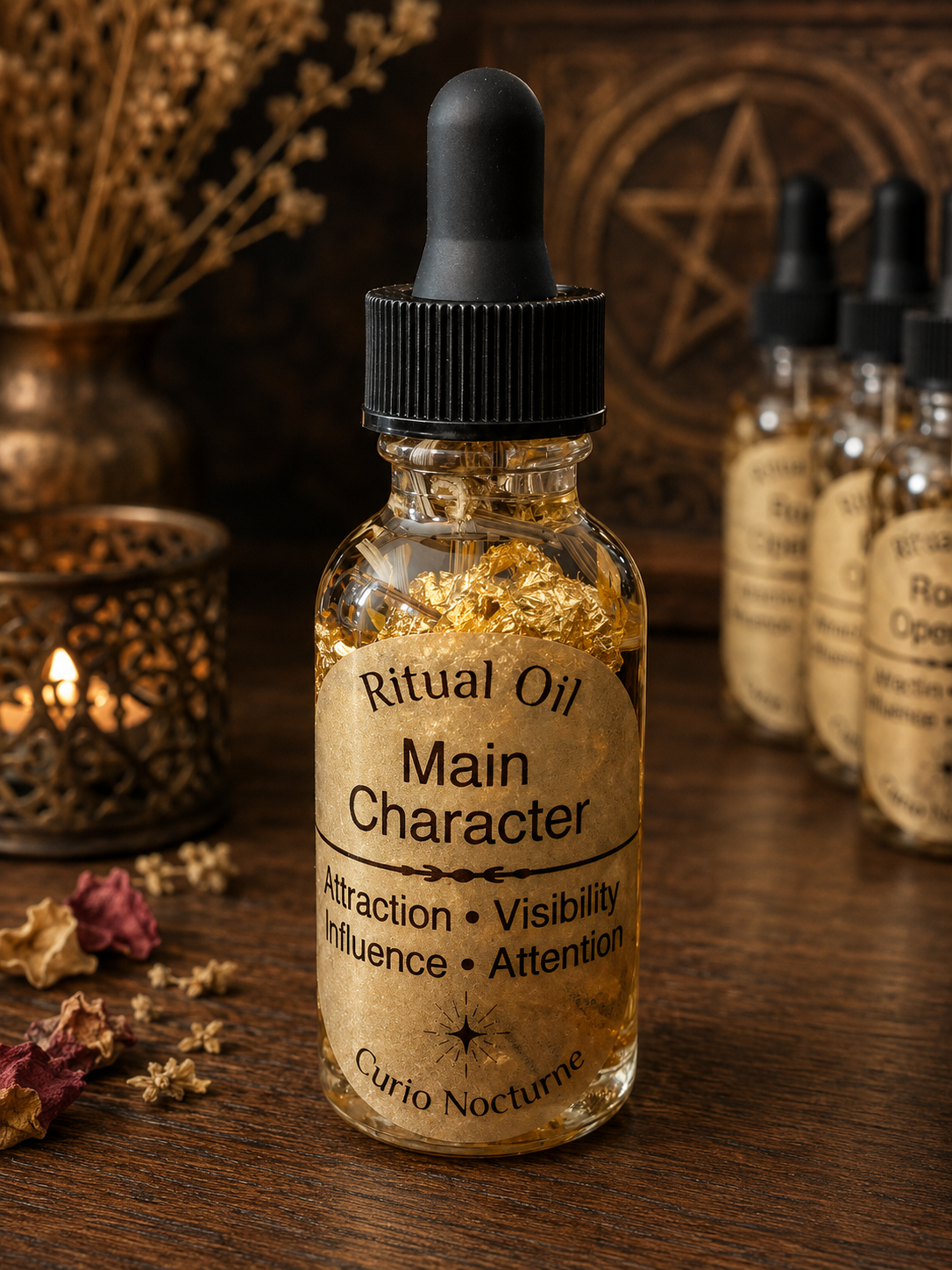 Main Character Oil • Confidence, Visibility & Influence • Attraction Oil for Presence, Success and Recognition