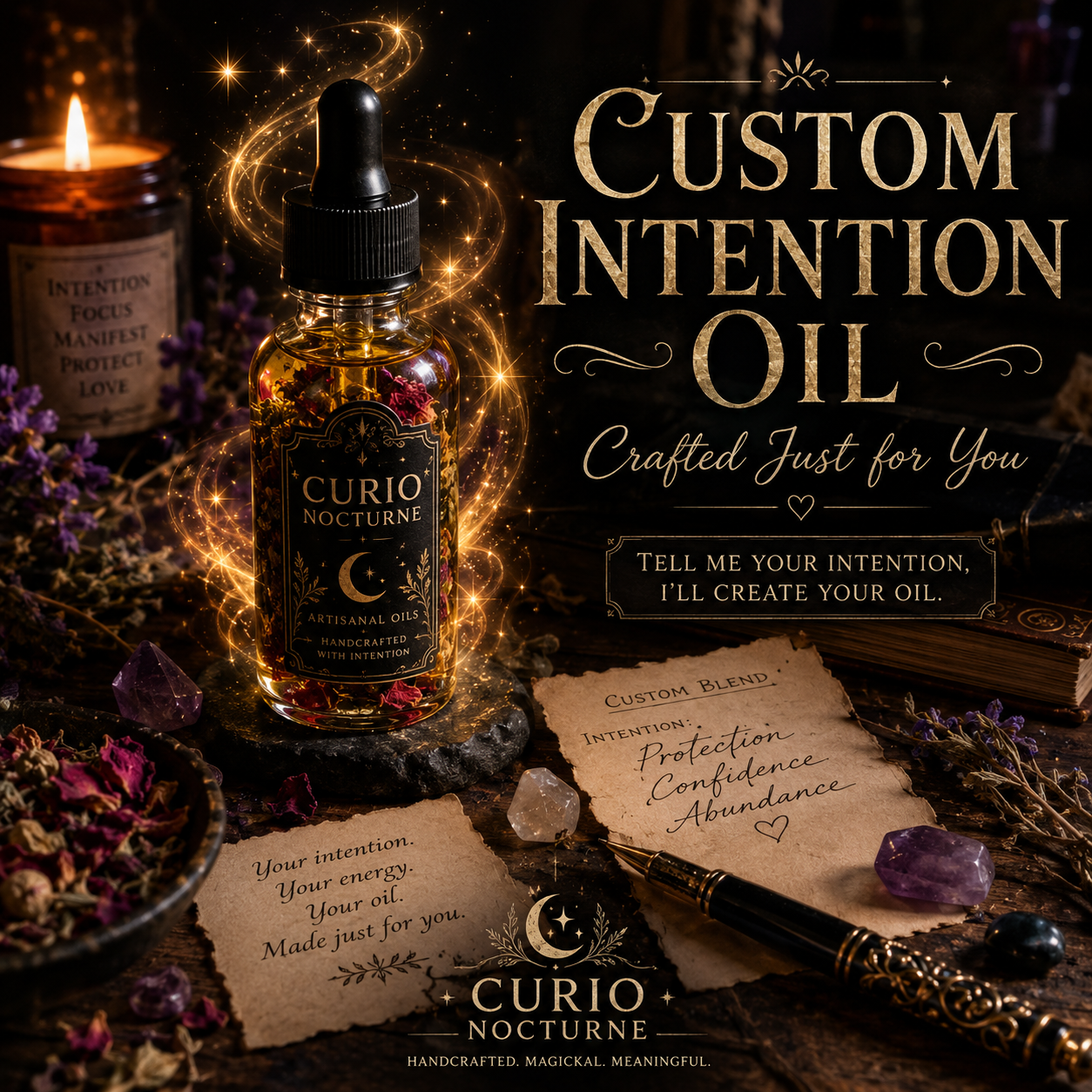 Custom Oil • Intuitively Crafted for Your Specific Intention • Ritual Oil • Made to Order