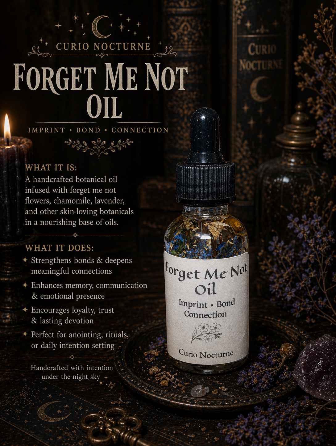 Forget Me Not Oil • Imprint, Bond & Connection • Memory, Emotional Recall and Lasting Connection Ritual Oil