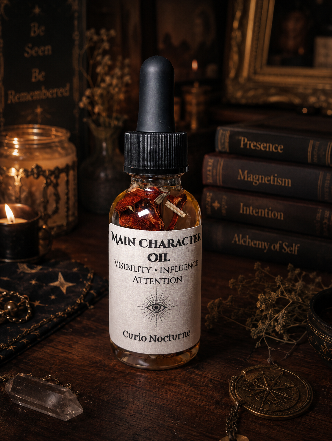 Main Character Oil • Confidence, Visibility & Influence • Attraction Oil for Presence, Success and Recognition