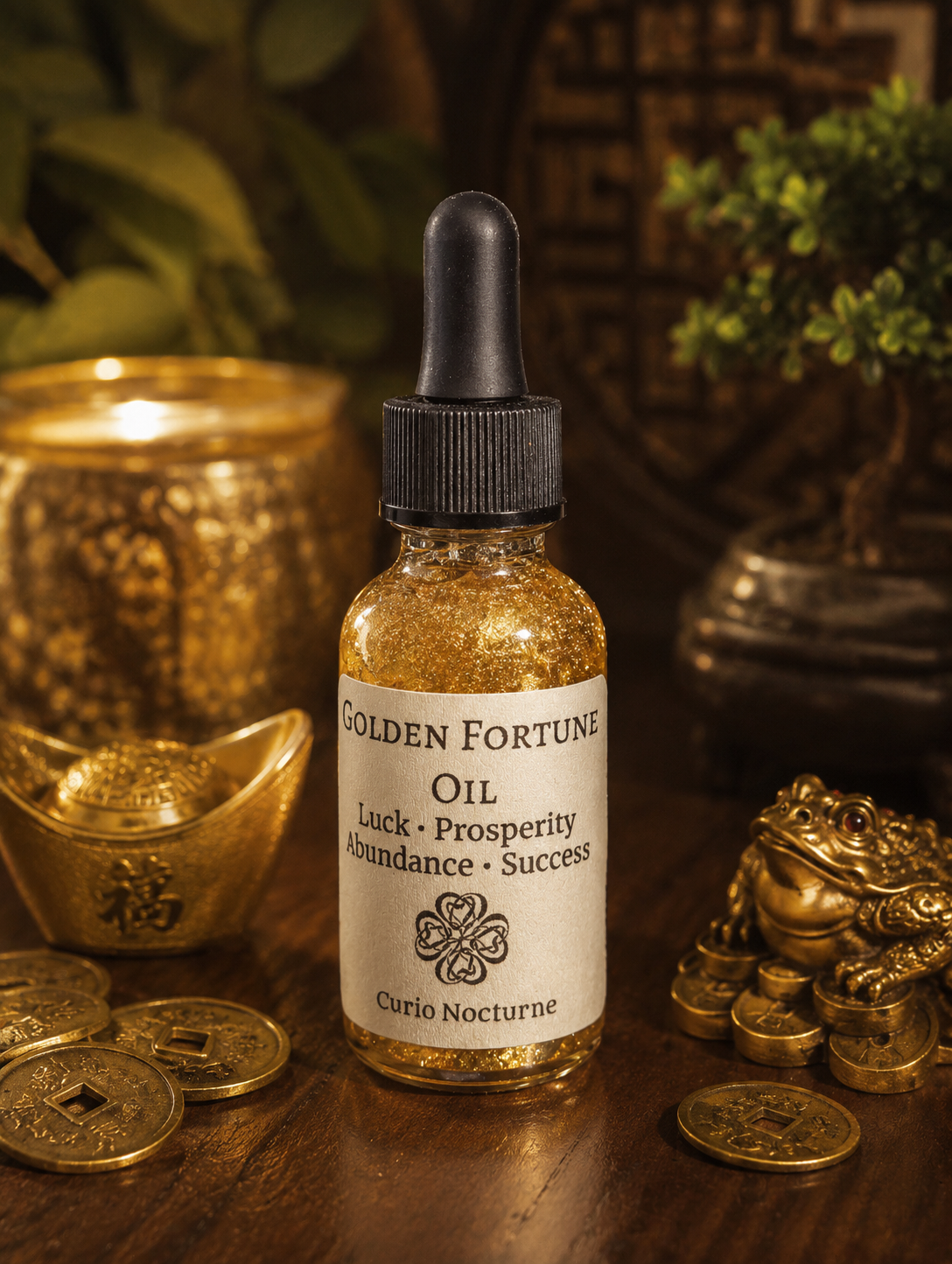 Golden Fortune Oil• Money Drawing, Wealth & Prosperity, Good Luck, Abundance, Financial Success, Spiritual Oil