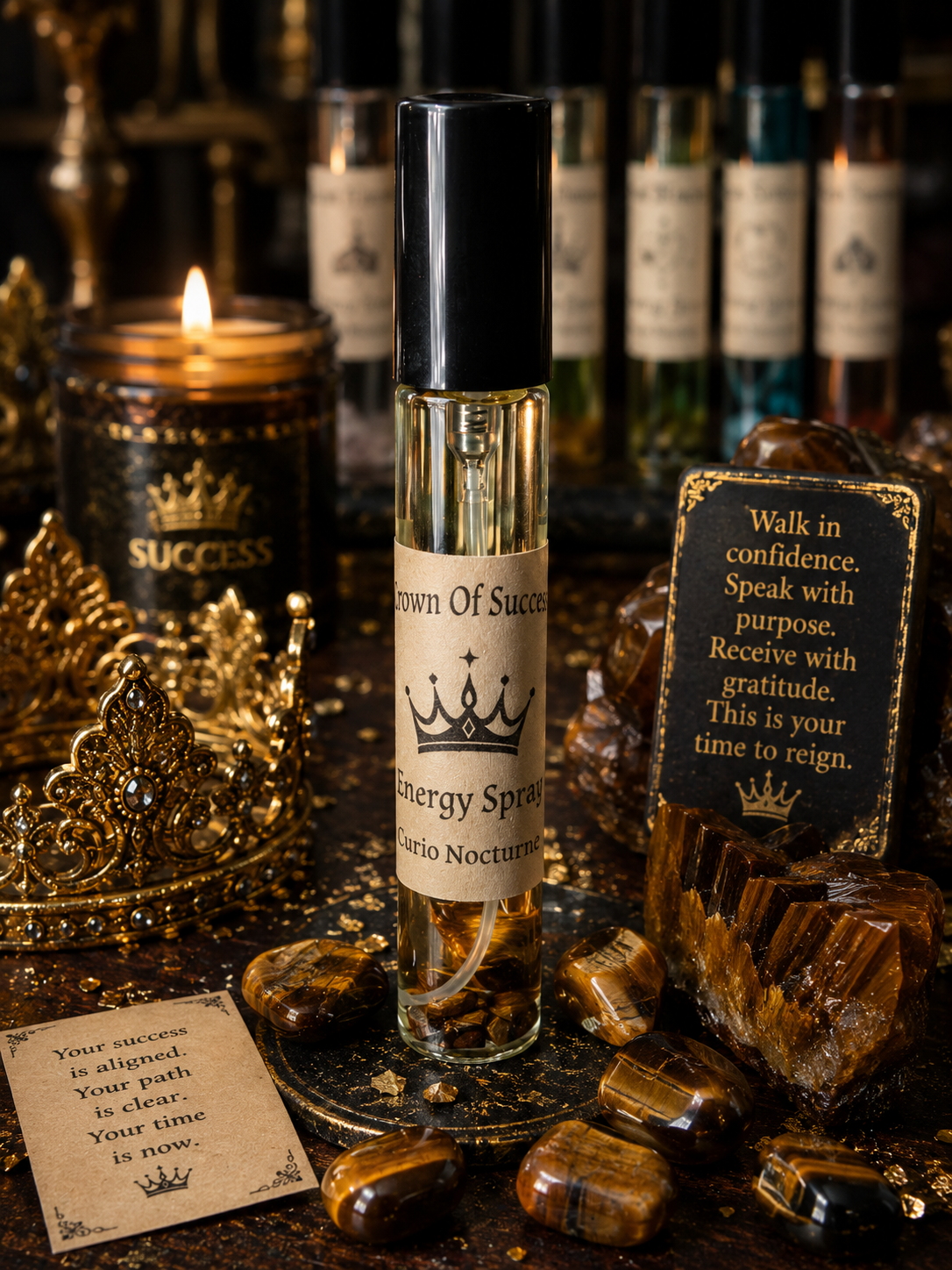 Crystal Infused Energy Spray • Spiritual Spray for Personal Energy, Ritual Work, Meditation & Daily Intentions • Spells and Manifesting