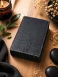 Purification Ritual Soap Handmade • Pine Tar Cleansing Soap • Charcoal & Oatmeal Exfoliating Bar • Spiritual Cleansing, Energy Reset Soap