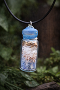 Healing Bottle Charm Necklace | Ritually Made & Energetically Charged | Sodalite, Selenite, Copper, Witch Hazel & White Willow Bark