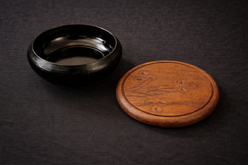 Burn Bowl with Wood Base | Burn Dish for Incense, Petitions & Candle Work | Altar Tool