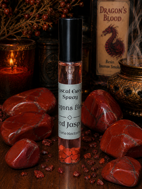 Dragons Blood Crystal Energy Spray • Red Jasper • Spiritual Protection • Strength • Grounding