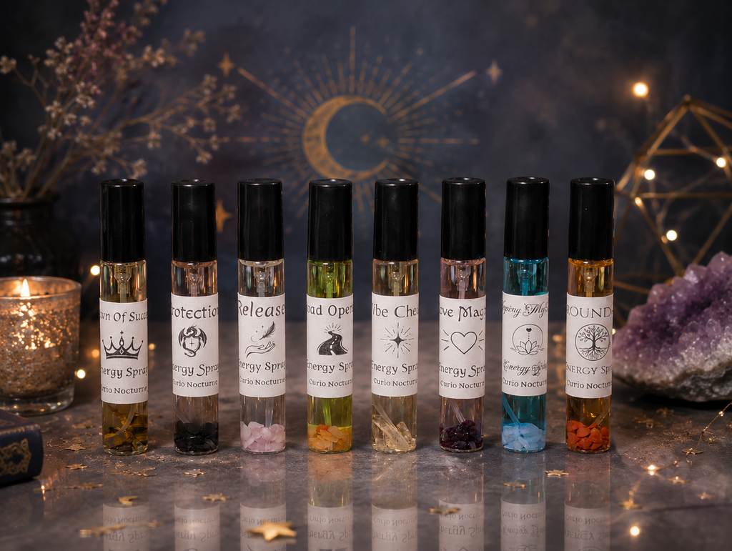 Crystal Infused Energy Spray • Spiritual Spray for Personal Energy, Ritual Work, Meditation & Daily Intentions • Spells and Manifesting