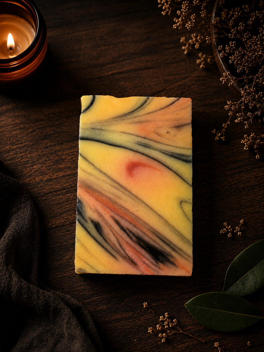 Confidence Ritual Soap • Personal Power & Boldness Intention Soap • Orange Patchouli Amber Handmade Bar • Courage, Self Confidence, Success