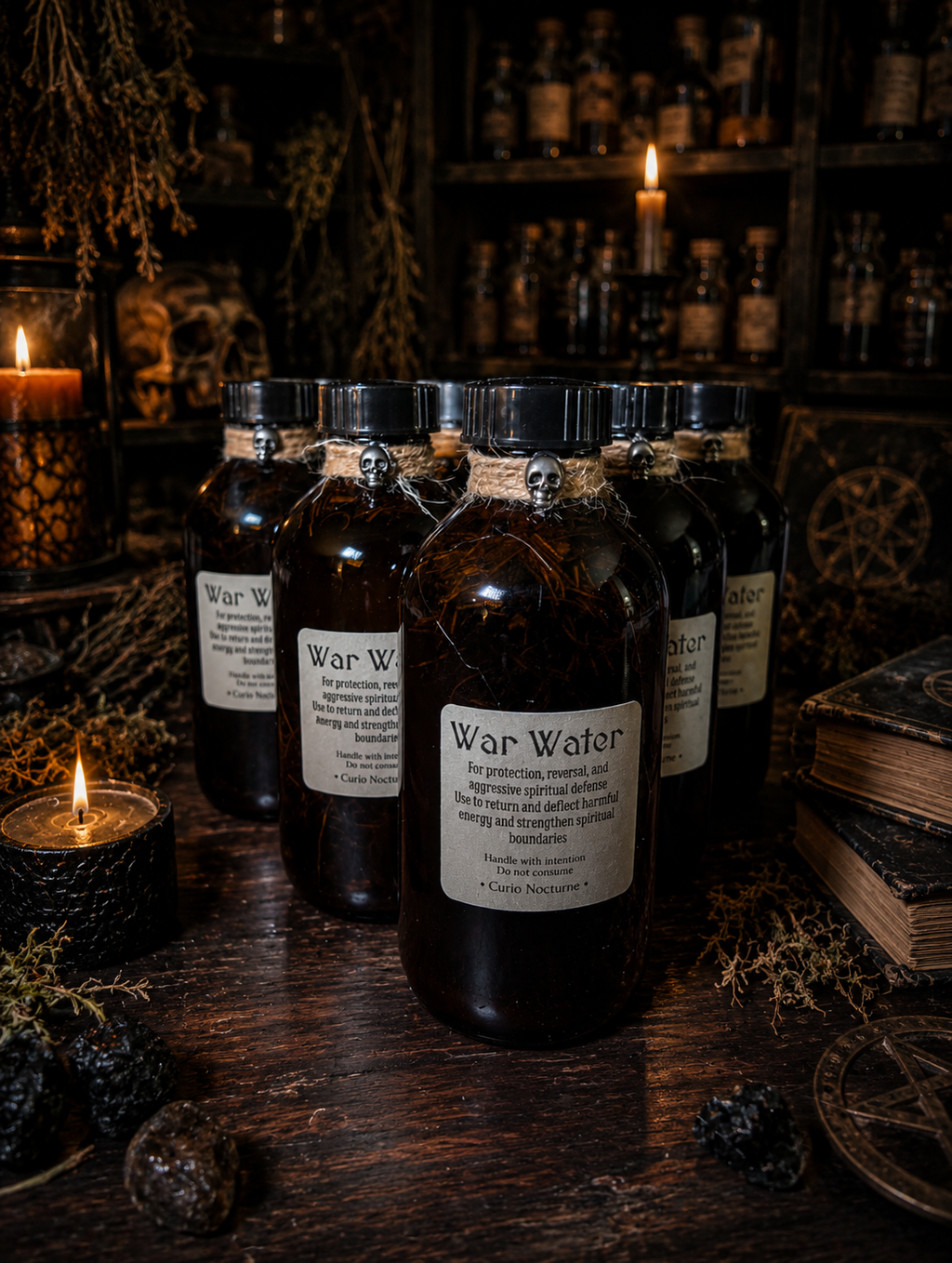 War Water • Protection, Warding & Defensive Work, Spiritual Protection, Boundary Setting, Remove Negative Energy, Conjure Blend