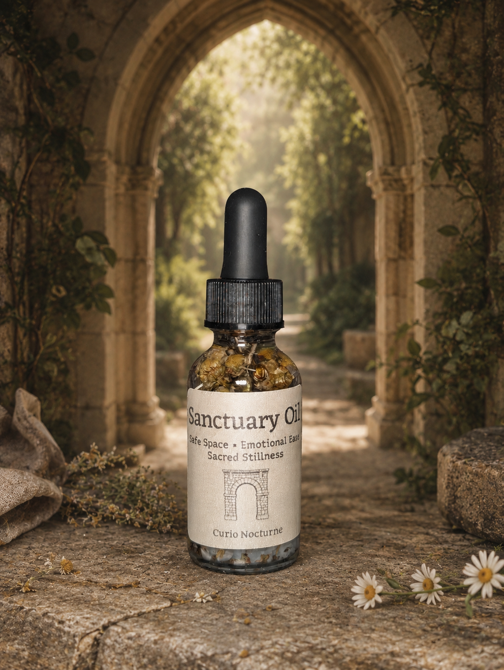 Sanctuary Oil • Peace, Sacred Stillness & Safe Space • Calming Ritual Oil