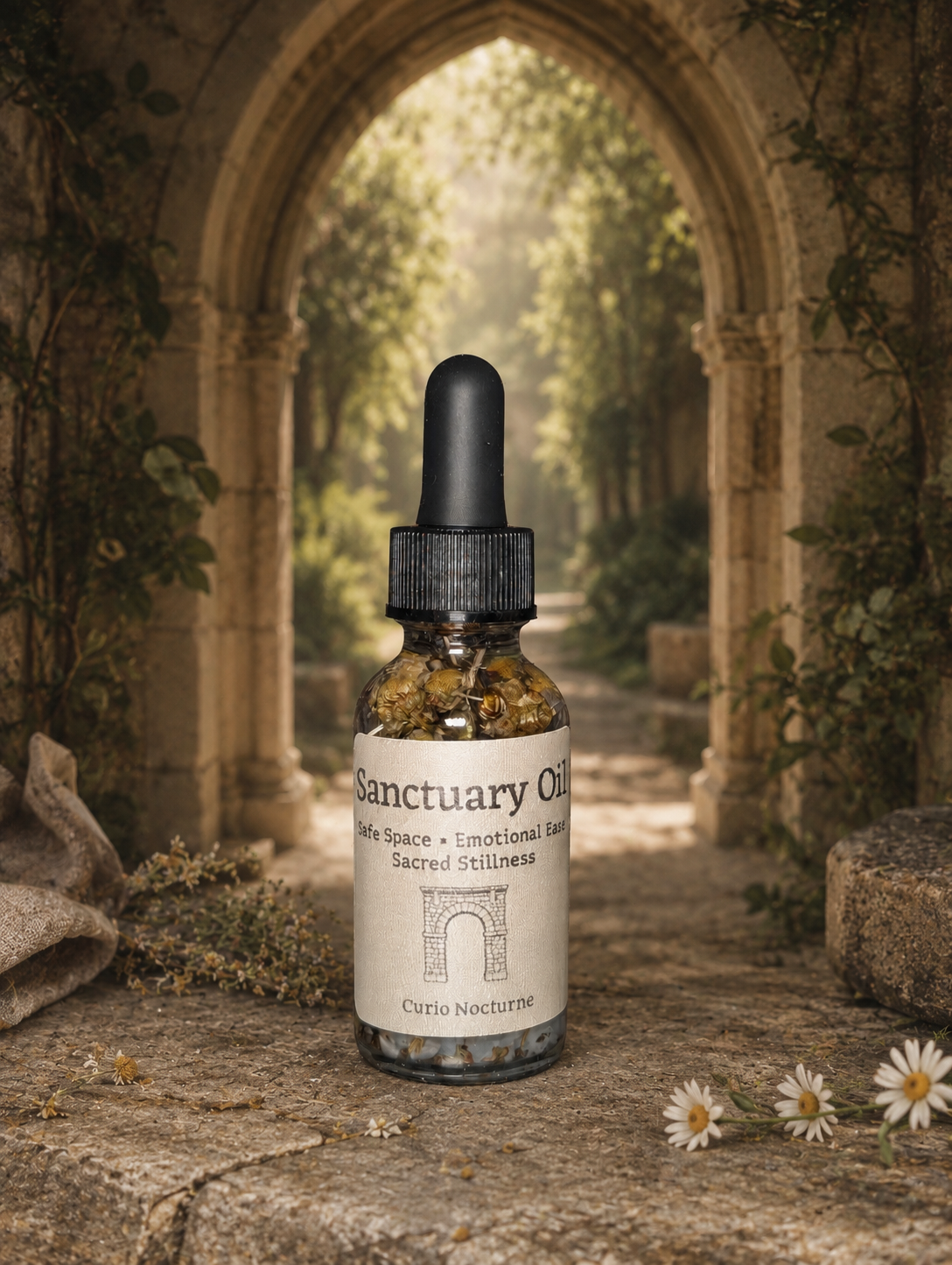 Sanctuary Oil • Peace, Sacred Stillness & Safe Space • Calming Ritual Oil