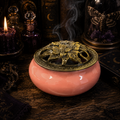 Ceramic Incense Burner Bowl with Lid