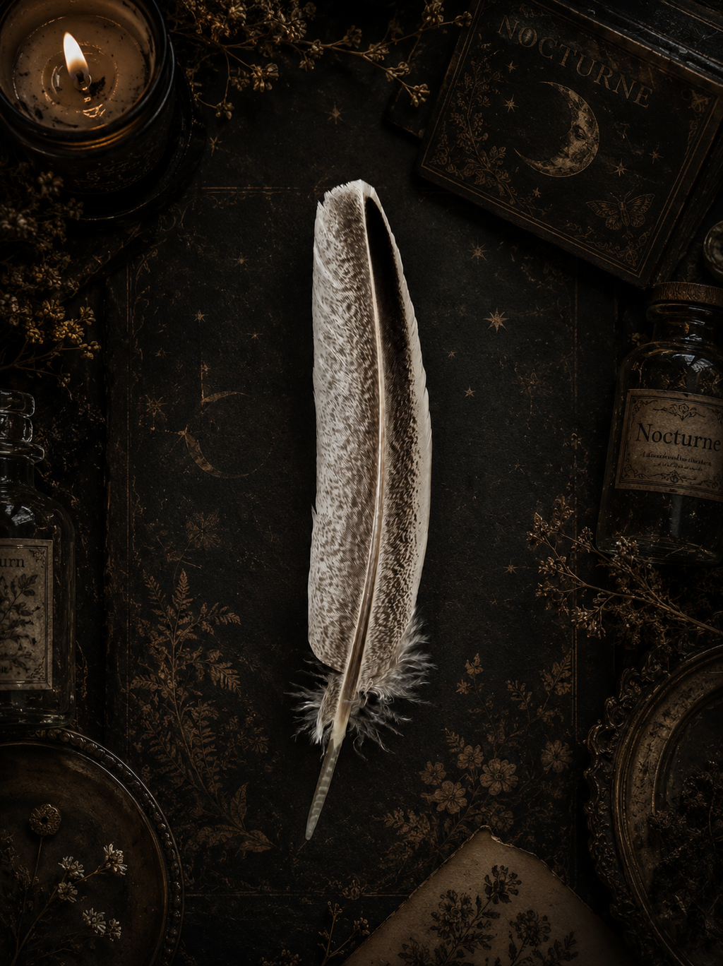 Natural Wild Turkey Feather 12" • Smudging Feather, Spiritual Tool, Altar Decor, Energy Cleansing, Ritual Feather