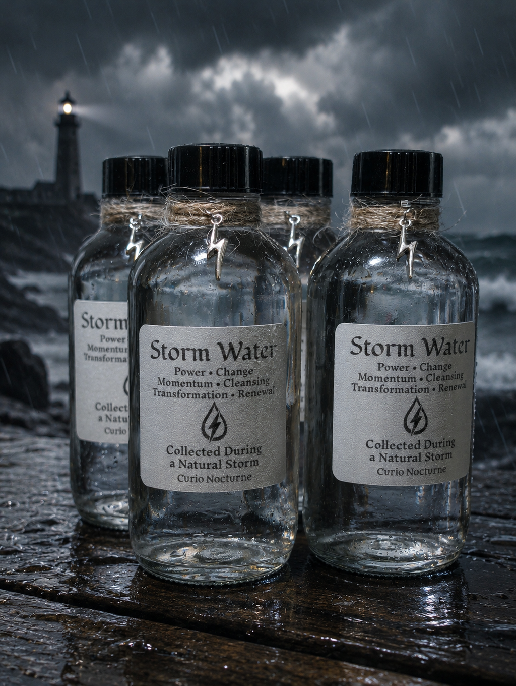 Storm Water Ritually Charged • Collected During an Active Storm • Energy Work, Cleansing & Transformation