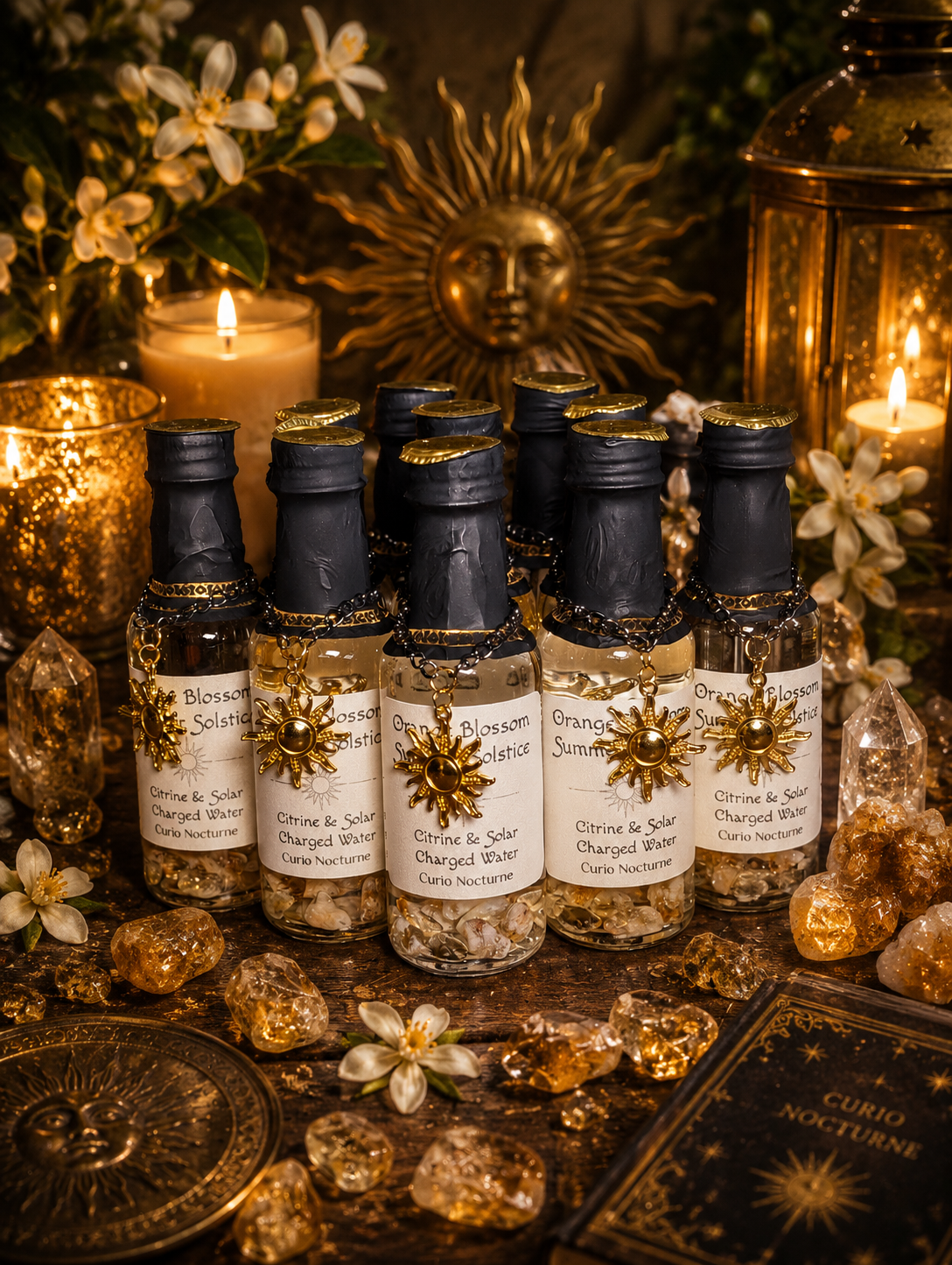 Orange Blossom Summer Solstice Water • Citrine & Solar Charged Ritual Water • Limited Edition