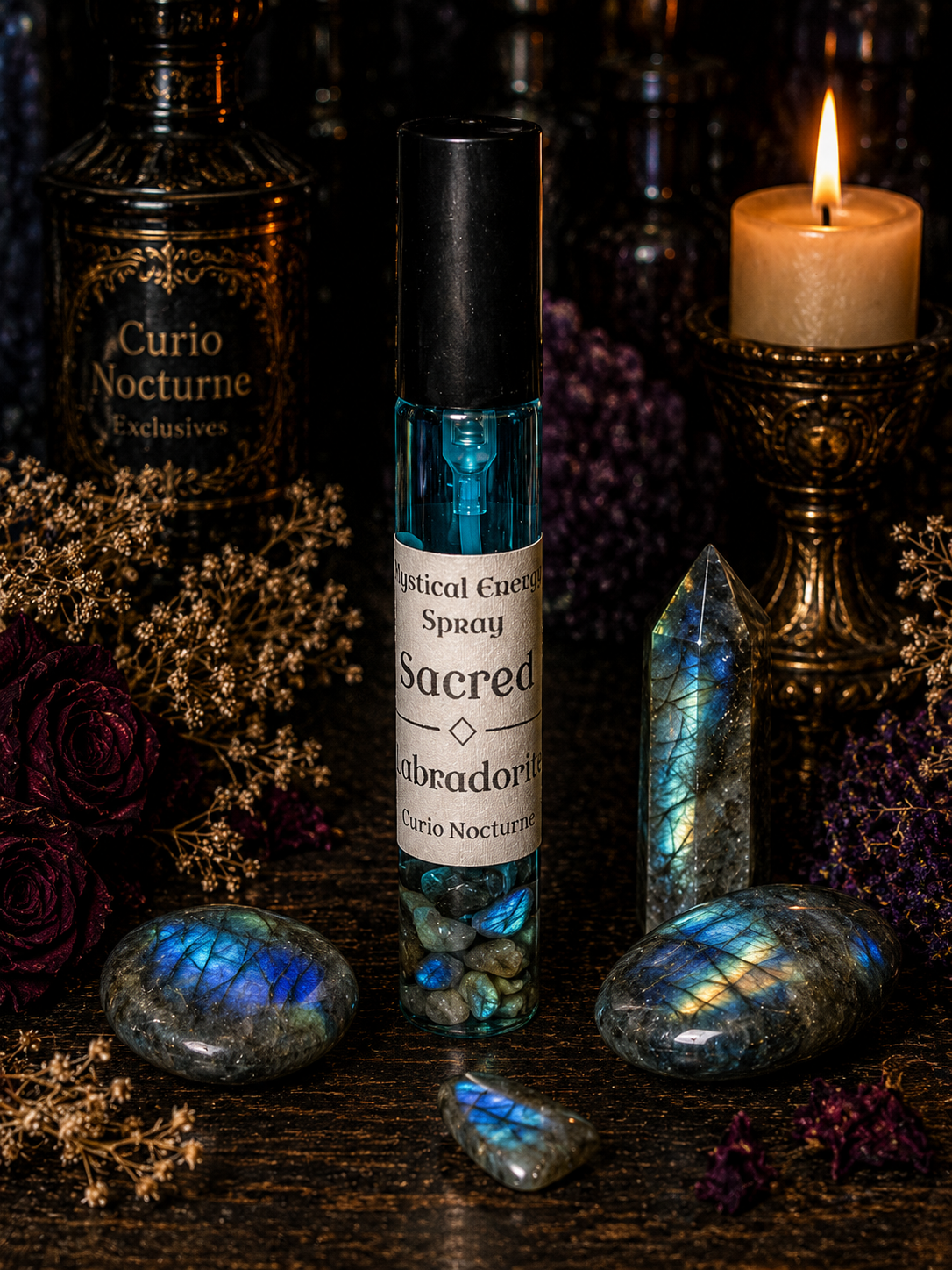 Sacred • Labradorite• Crystal Energy Spray • Sacred Space • Intuition • Spiritual Alignment